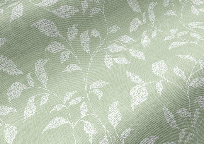 Delicate Foliage, Mint Green - Roller Blind - Image 4